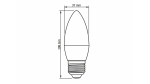 LED source E27 7W C37 Warm White